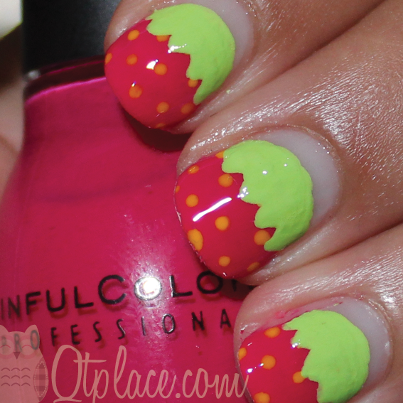 This nail art design is great for summer and spring!! you can wear this with