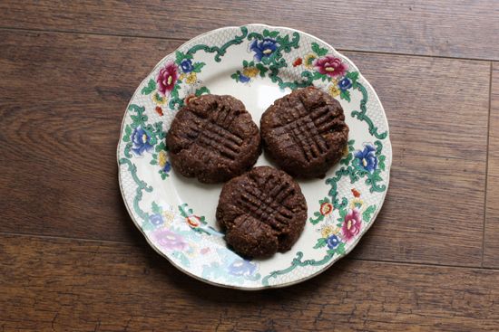vegan chocolate peanut butter cookies