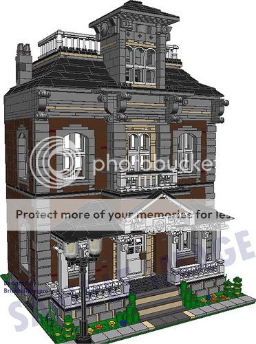 Hilltop Victorian Custom House Instructions CD Lego ®, 10218 10185