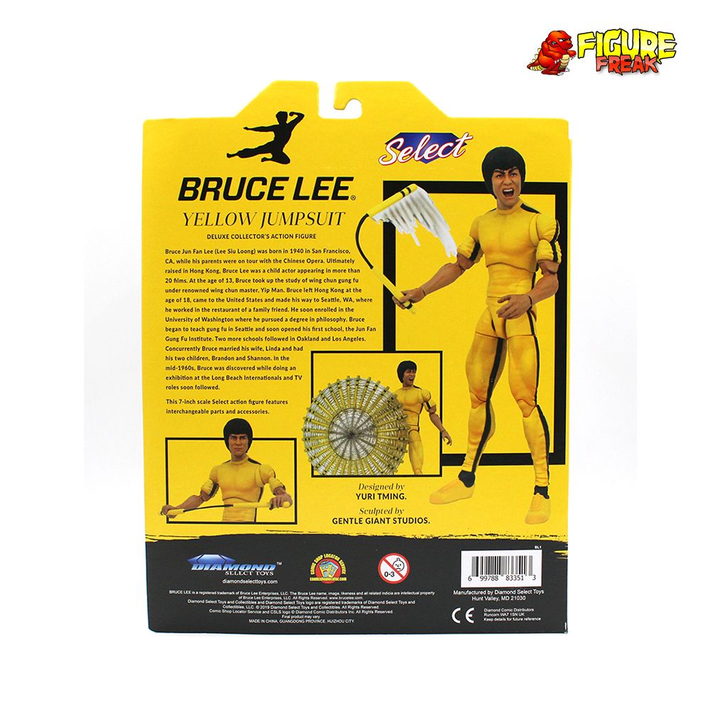 SELECT 7/" BRUCE LEE Jaune Combinaison Figure