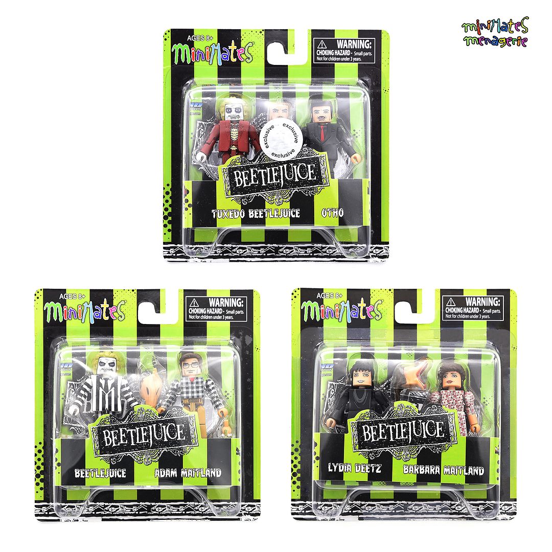 Beetlejuice Movie Minimates TRU Toys R Us Wave 1 Beetlejuice /& Adam Maitland