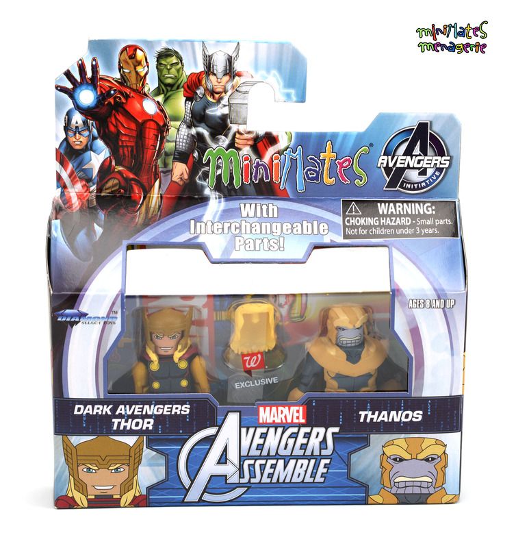 Marvel Minimates Walgreens Wave 2 Avengers Assemble Dark Thor /& Thanos