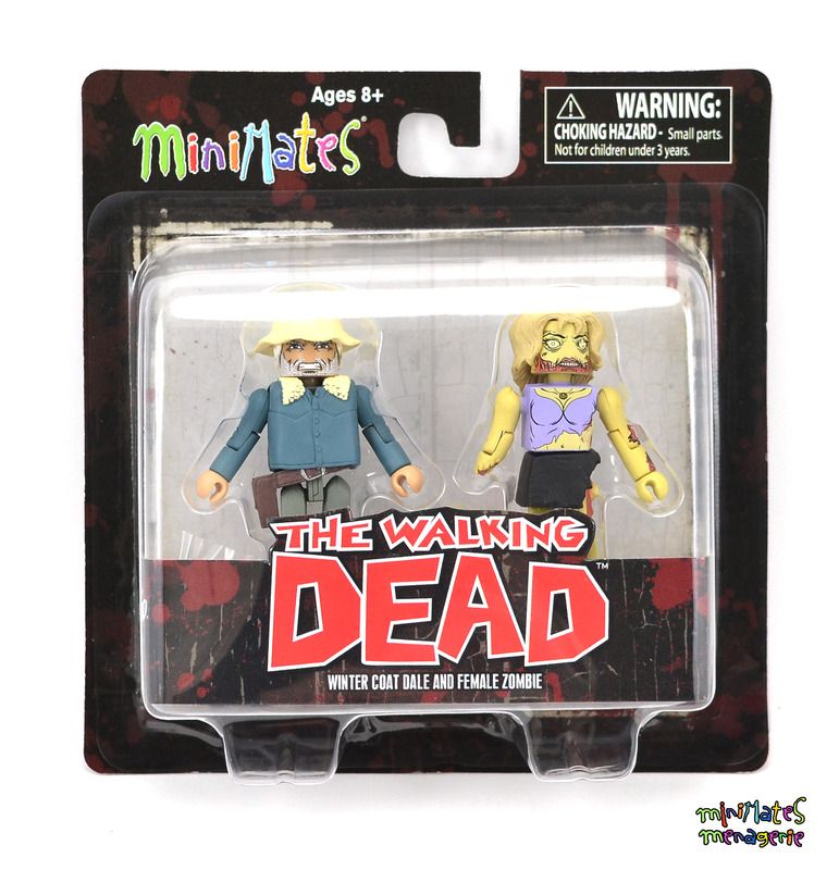 Il WALKING DEAD Cappotto Invernale Dale /& femmina zombie MINIMATES NUOVO MINI FIGURA