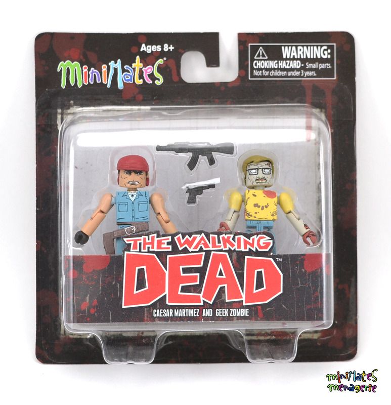 Walking Dead Minimates Lot Ceasar Martinez /& Survivor Morgan NEW in Package!